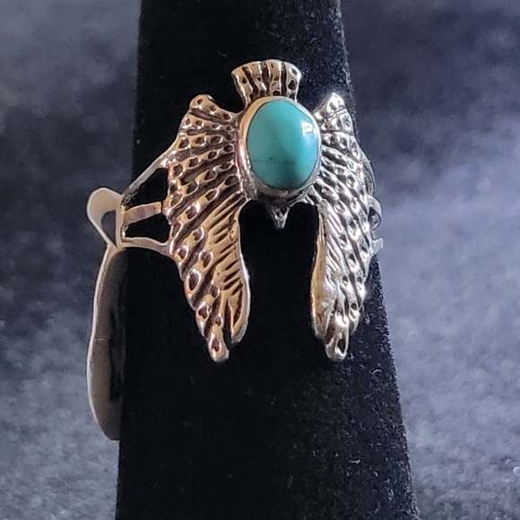 925 Silver Eagle Ring - Picture 2 of 4